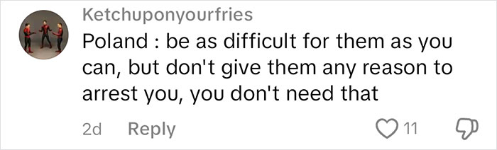 comment on TikTok video