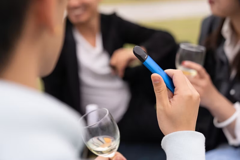 a vape at an outdoor get together