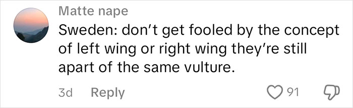 comment on TikTok video