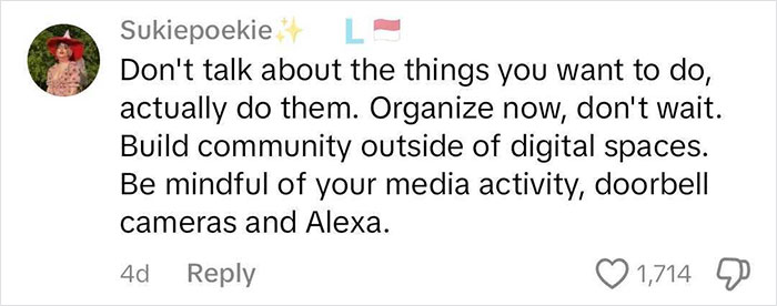 comment on TikTok video
