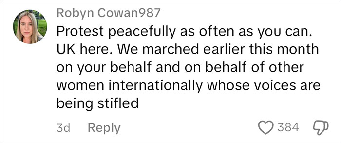 comment on TikTok video