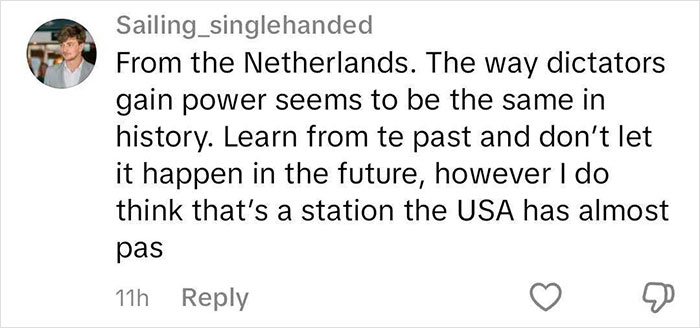 comment on TikTok video