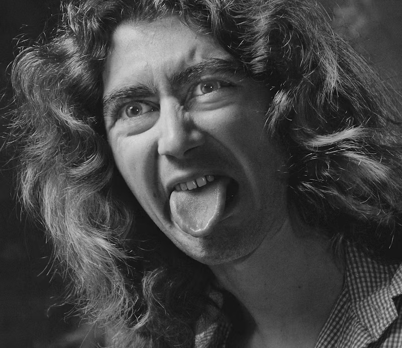 person making a face with their tongue out