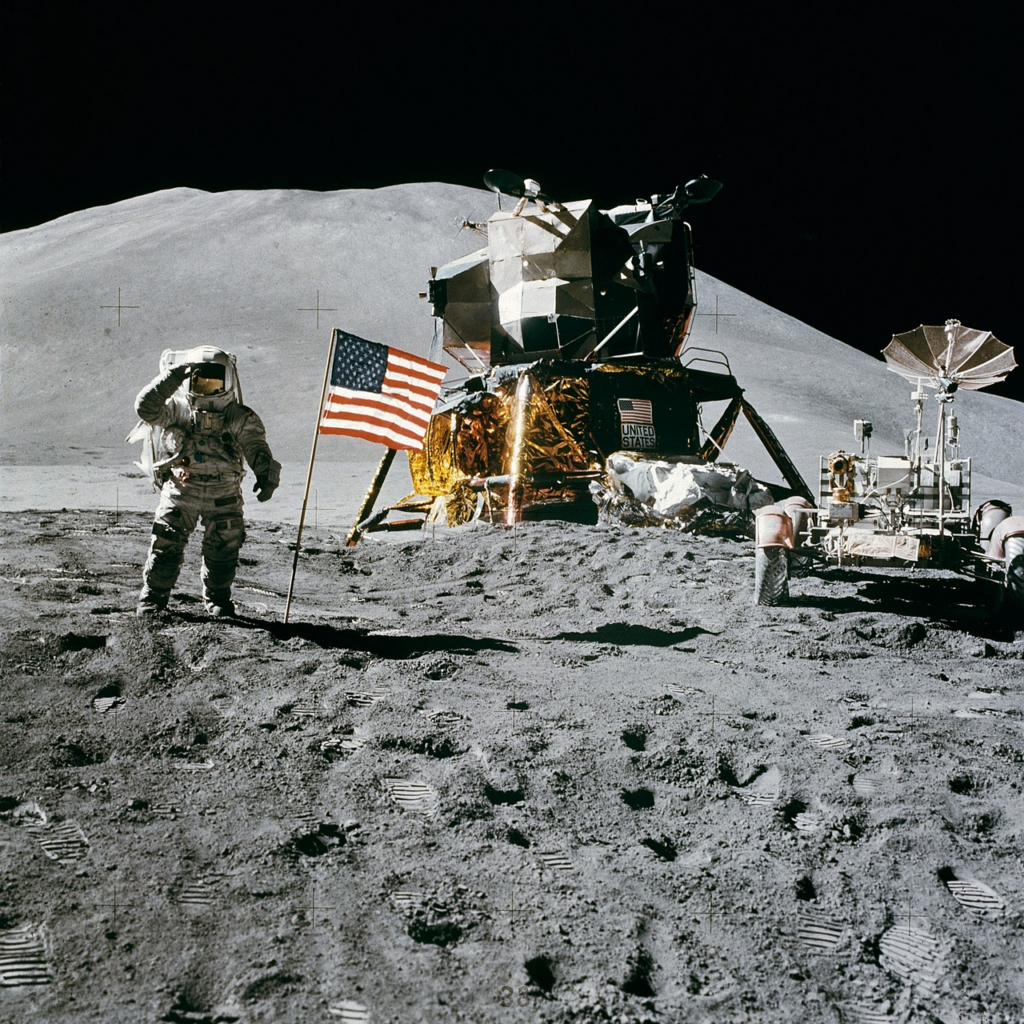 NASA on the moon