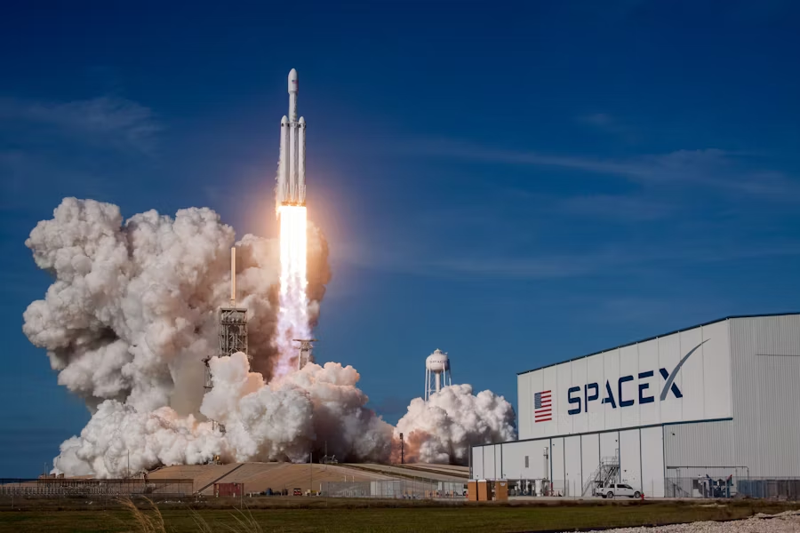 SpaceX rocket launching