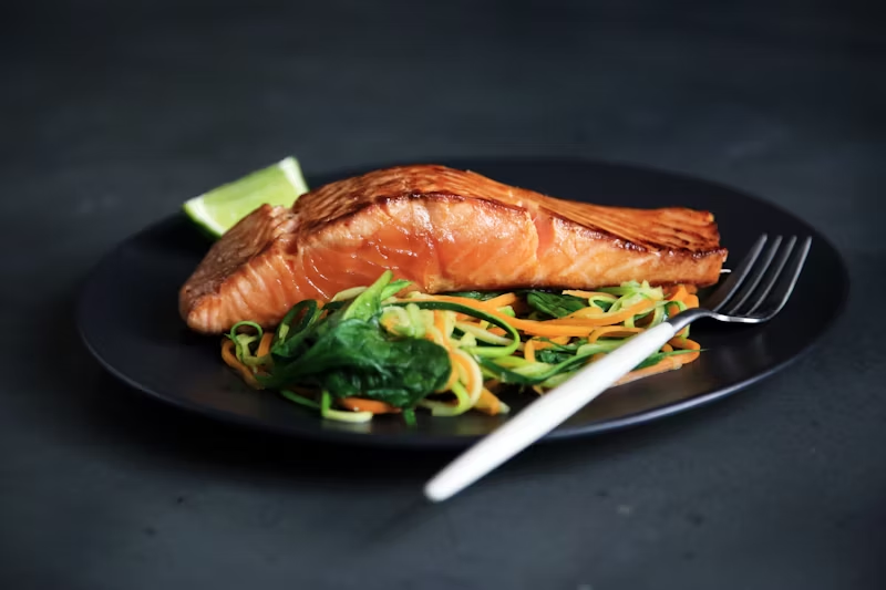 a balanced fish dish