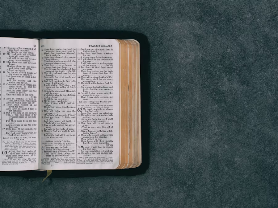 an open Bible