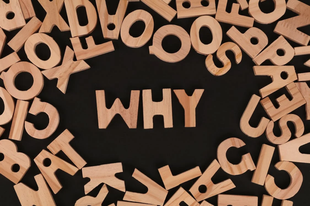 A thought-provoking image exploring the significance of the word "why" in its connection to Peripheral Artery Disease.