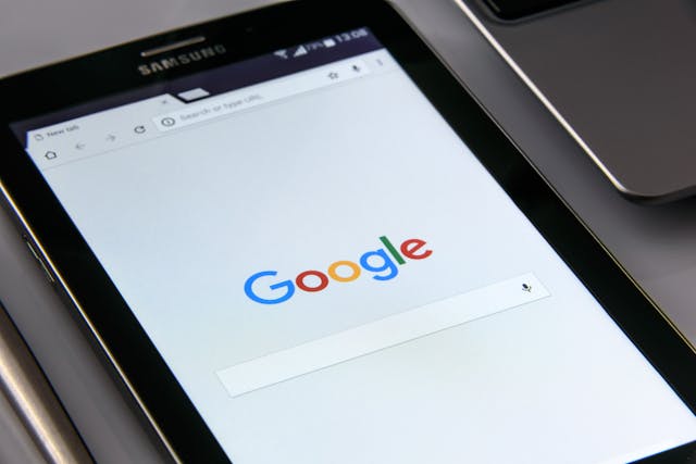 google on tablet