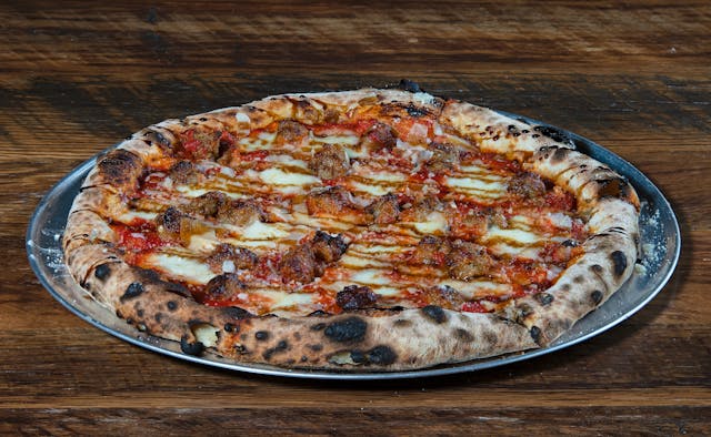 pizza on a plate