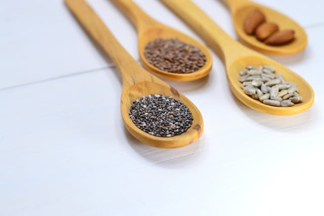 various nuts and seeds