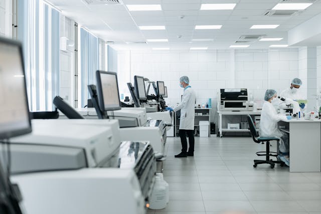 scientists working in a laboratory