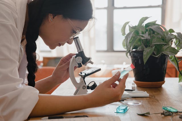 woman working in a laboratory