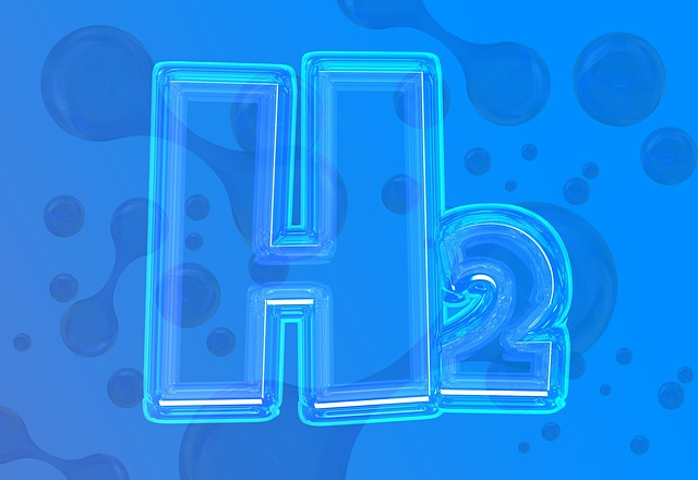 H2 text on a blue background