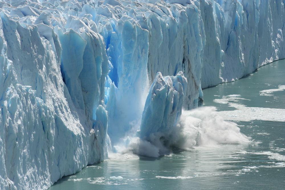 Climate Change - Antarctic Melting Glacier in a Global Warming Environment