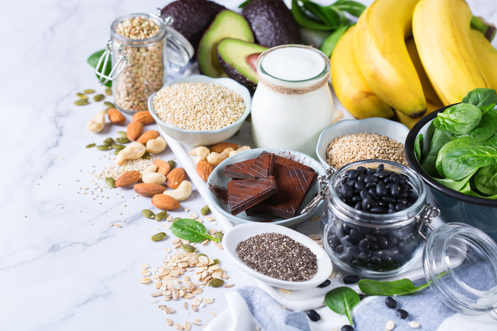 Food rich in magnesium, healthy eating and dieting