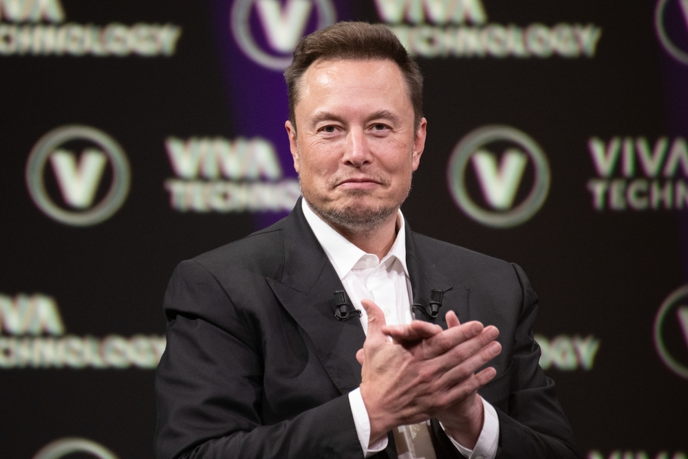PARIS, FRANCE - June 16, 2023: Elon Musk, founder, CEO, and chief engineer of SpaceX, CEO of Tesla, CTO and chairman of Twitter, Co-founder of Neuralink and OpenAI, at VIVA Technology (Vivatech)
