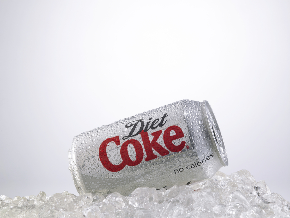 Kuala Lumpur-Malaysia : March 24,2015 Photo of a can of Coca-Cola diet. The brand is one of the most popular soda products in the world and it is sold almost everywhere