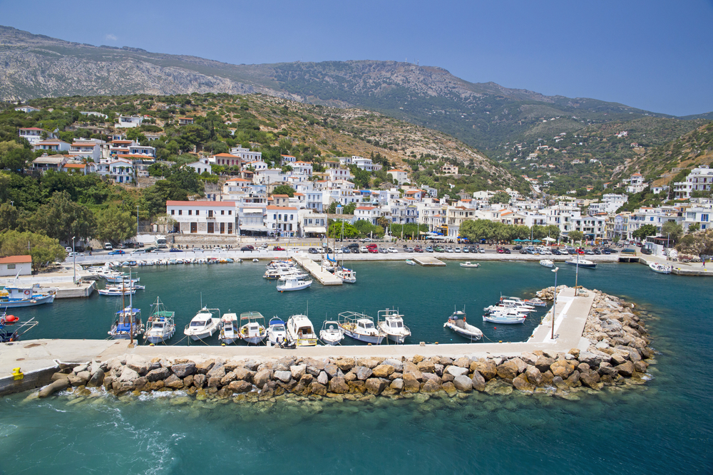 Ikaria island, Agios Kyrikos port, Greece
