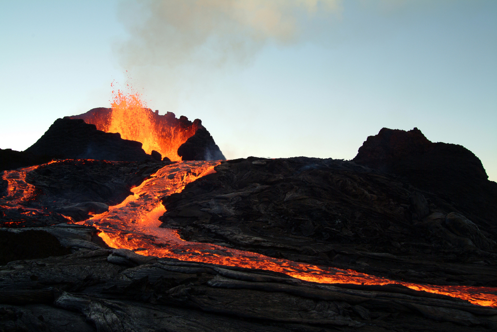 Volcano eruption