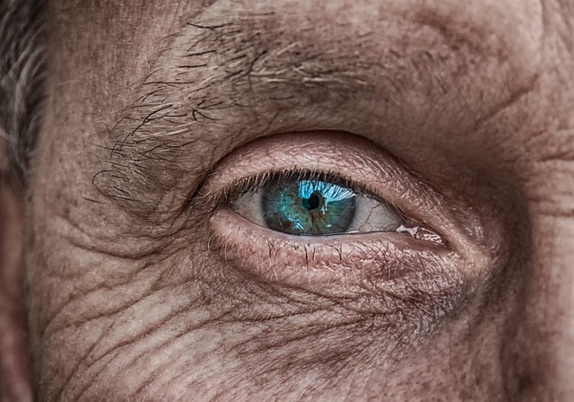 close up of man's eye