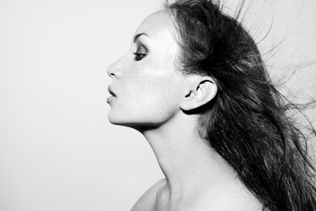 Young, Profile, Face image. Free for use.