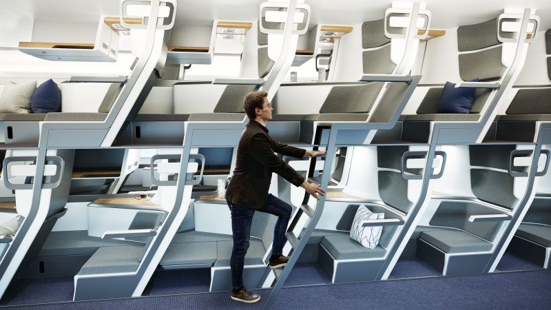 Zephyr design double decker seating
