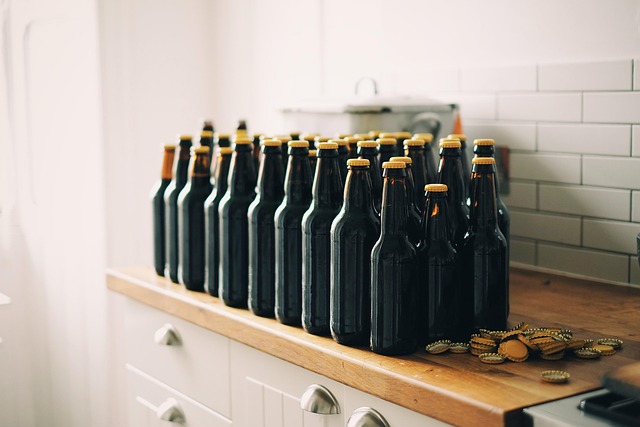 beers on a shelf