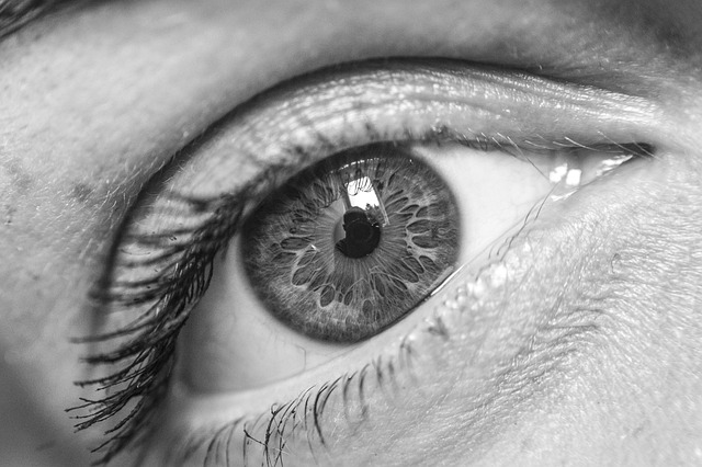 close up of eye