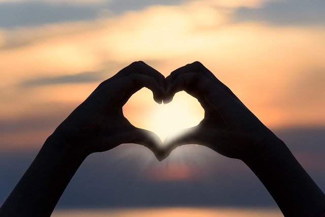 hands forming heart