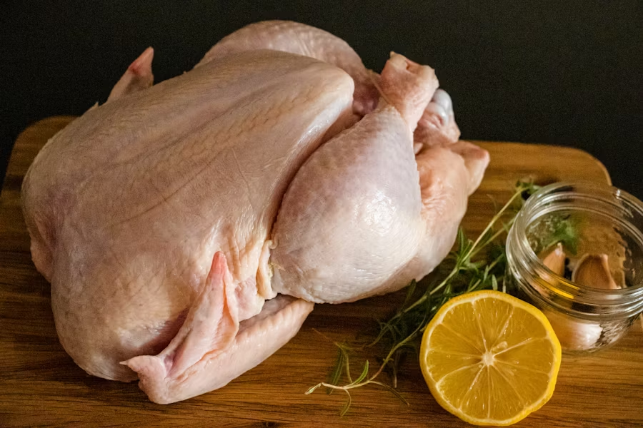 raw poultry ready to be cooked