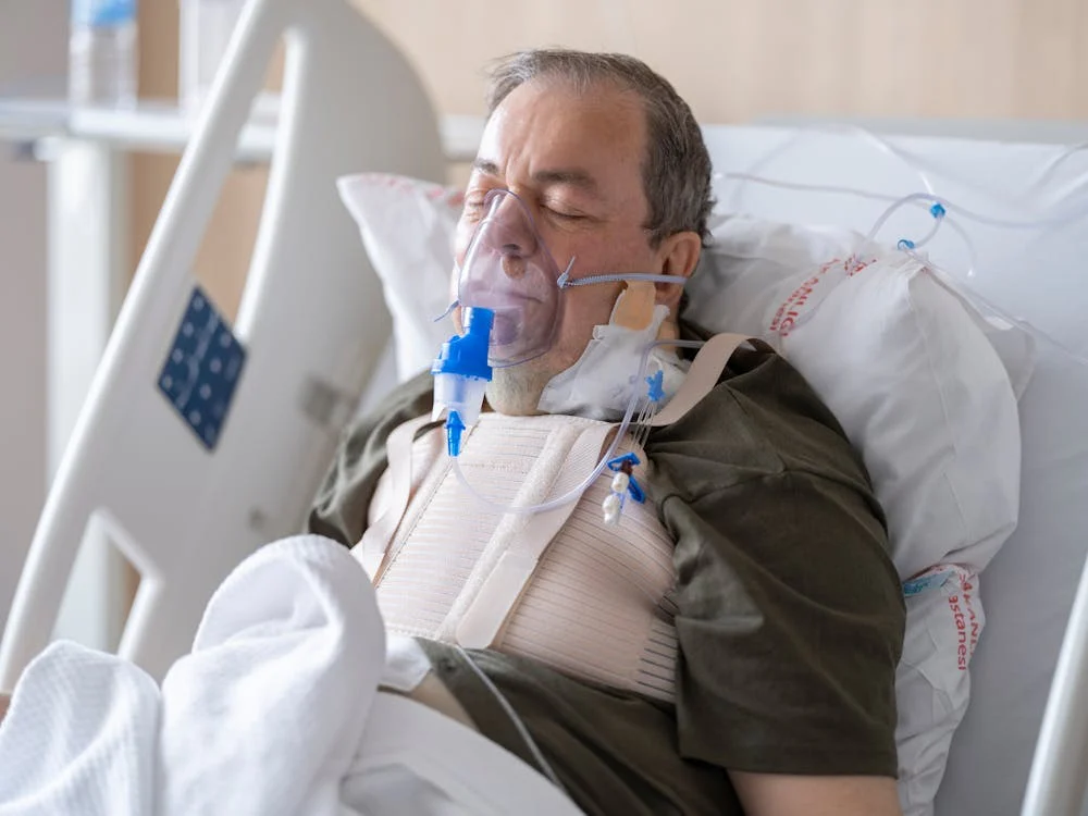Patient with Iv Line