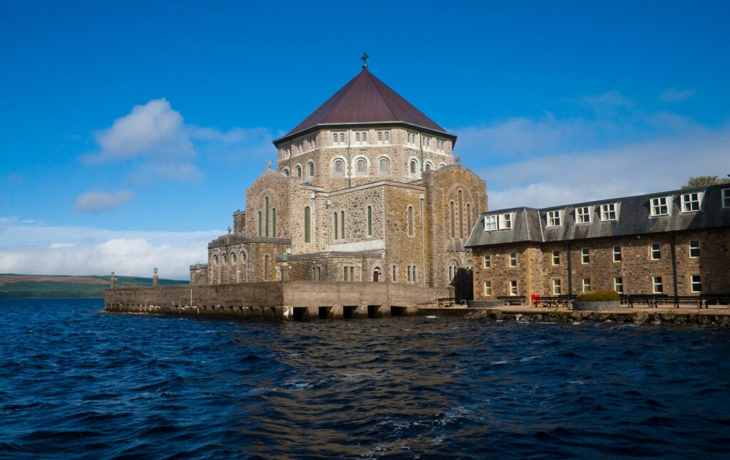 St. Patrick’s Purgatory, located on Station Island in Lough Derg, Ireland