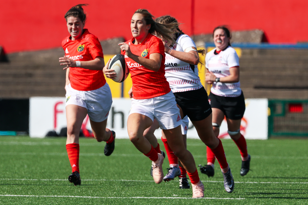 August 17th, 2019, Cork, Ireland - Eimear Considine at the Munster Women Rugby (38) vs Ulster Women Rugby (12) match at the Irish Independent Park.

