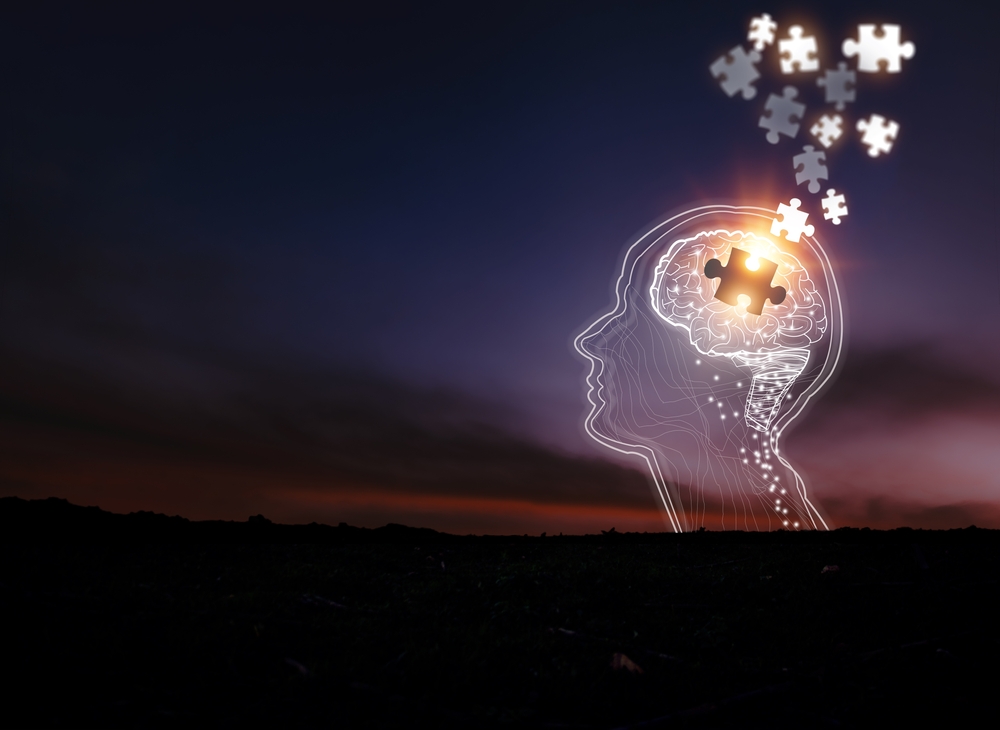 Virtual People with Neuron Symbols in The Brain Concepts of Brainstorming, Discovering Innovation Creativity Memory Loss Dementia Alzheimer's Disease Strengthen The Wear and Mental Health
