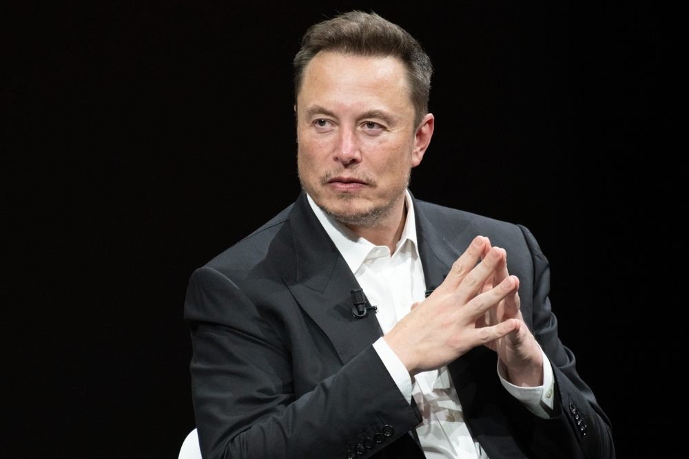 PARIS, FRANCE - June 16, 2023: Elon Musk, founder, CEO, and chief engineer of SpaceX, CEO of Tesla, CTO and chairman of Twitter, Co-founder of Neuralink and OpenAI, at VIVA Technology (Vivatech)