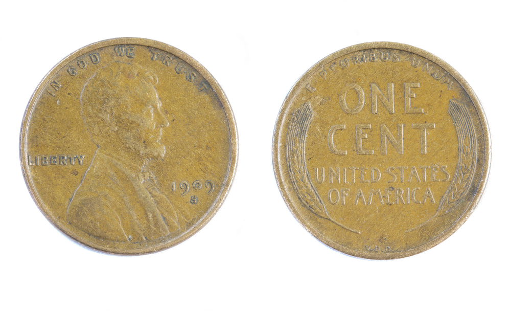 A rare 1909 S VDB Lincoln Wheat Penny