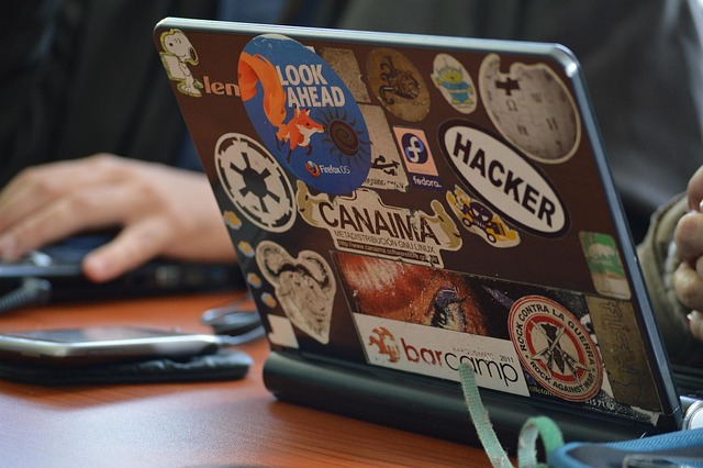 hacker on laptop