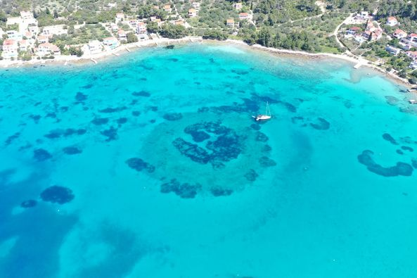 Gradina Bay, where the second submerged settlement was found.