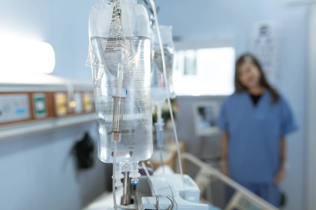 Dextrose Bags in Close-up Photography