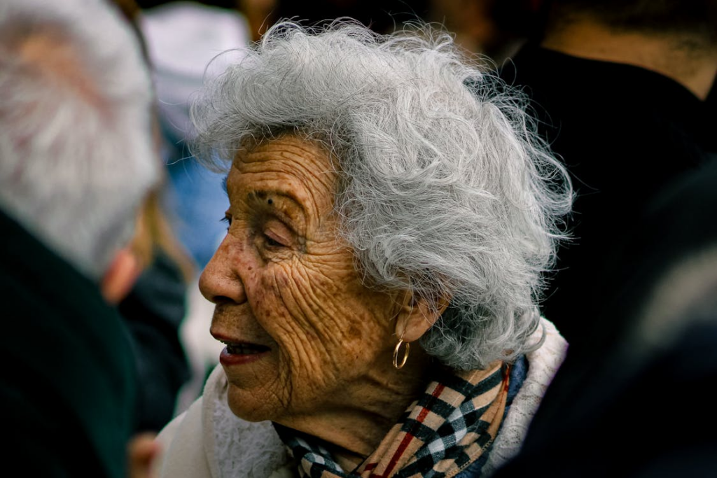 Portrait of an Elderly Woman with Scarf