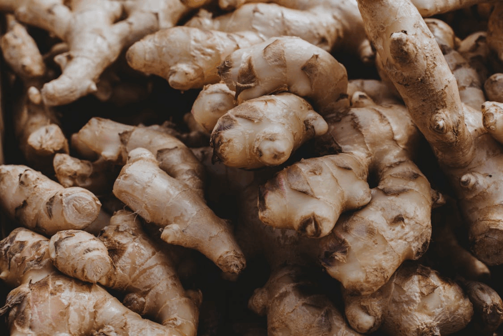 Close Up Shot of Brown Vegetables