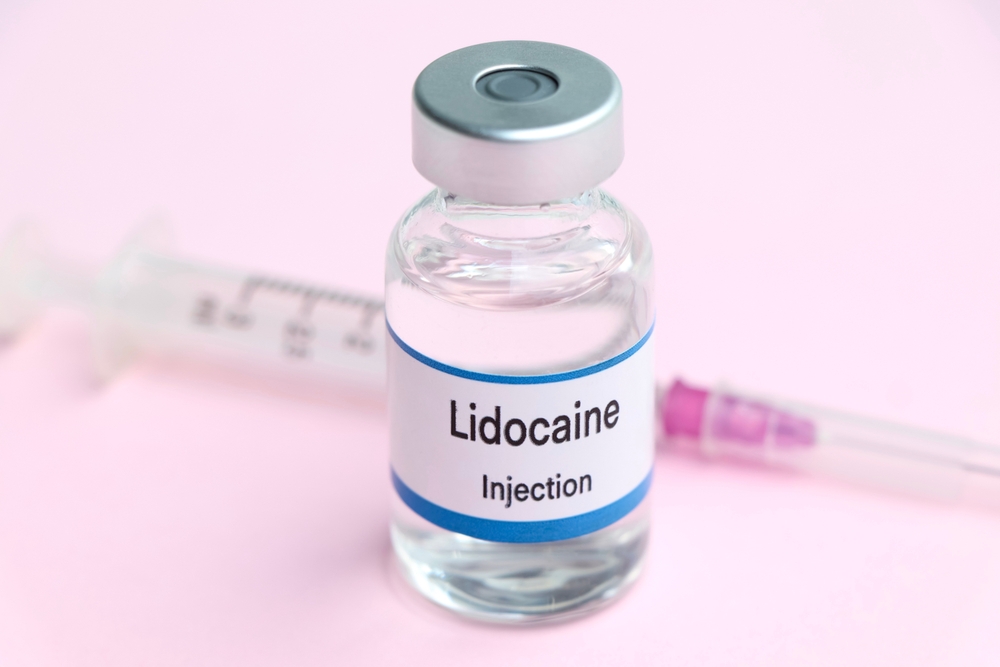 Lidocaine in a vial, Chemicals used in medicine or laboratory