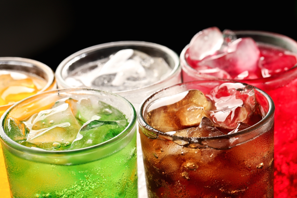 Soft drinks and fruit juice mixed with soda high in sugar have a negative effect on physical health
