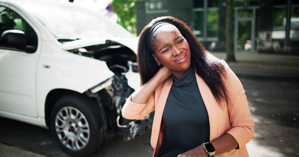 Car Injury Whiplash. Pain After Auto Accident