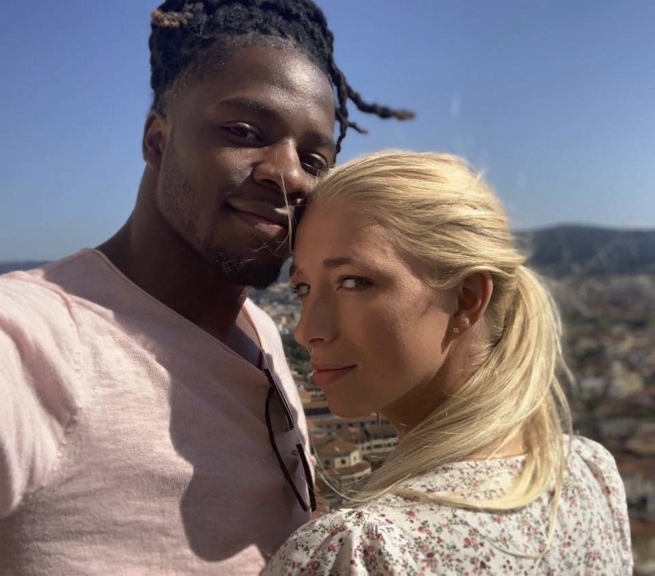 Charles and Sydney Rogers taking a selfie.