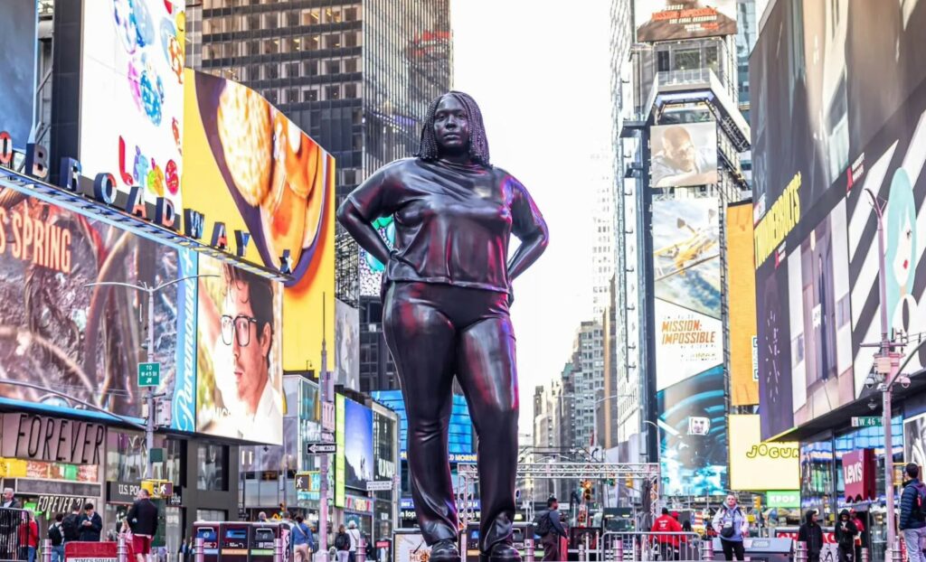 Statue of powerful black woman