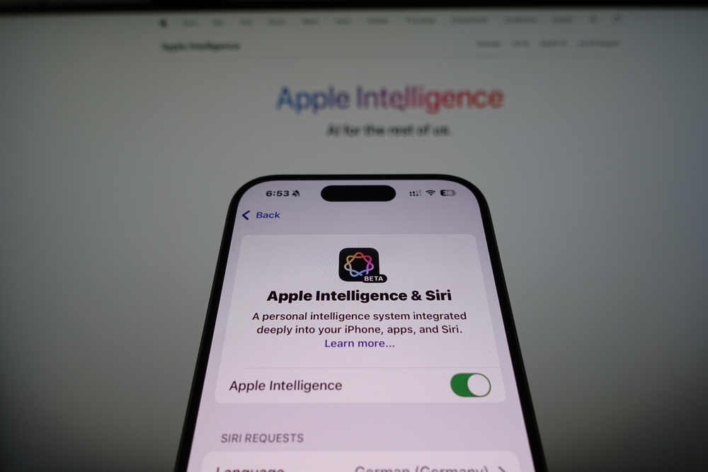 Kiel, SH, Germany, 9 Apr 2025: Apple Intelligence: The Future of Personalization for iPhone and Siri Users Awaits