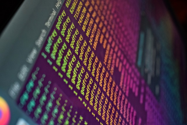 code on a computer screen