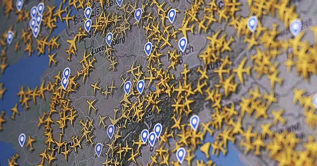 Eerie Pattern on Flight Map Resembles Skull, Leaves People Unsettled